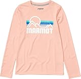MARMOT Girl's Windridge Long Sleeve (Little Kids/Big Kids) Pink Lemonade XL (14/16 Big Kid)