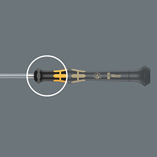 Wera 05030110001 1550 PH Kraftform Micro Screwdriver for Phillips Screws, PH 00 mm x 60 mm