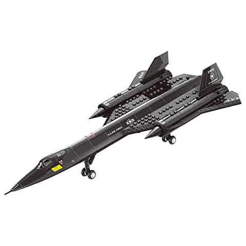 SEMKY Military Series SR-71 Reconnaissance Aircraft Jet Blackbird Air Force Building Block Set (183 Pieces) -Building and Military Toys Gifts for Kid and Adult Cover