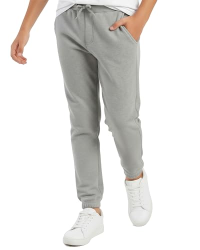 Grey Sweatpants Boys Warm Joggers Boys Fleece Joggers Sweatpants Soft Warm  Kids Active Sweat Pants