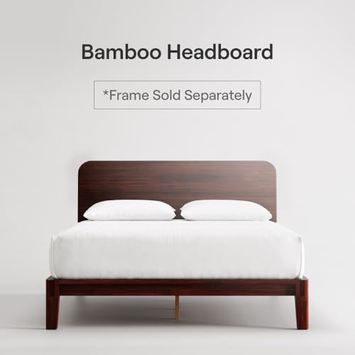 Image of Nectar Bamboo Headboard - Queen - Walnut - Attachable to Bamboo Bed Frame (Sold Seperately) - Easy Tool Free Set Up - Contemporary and Durable