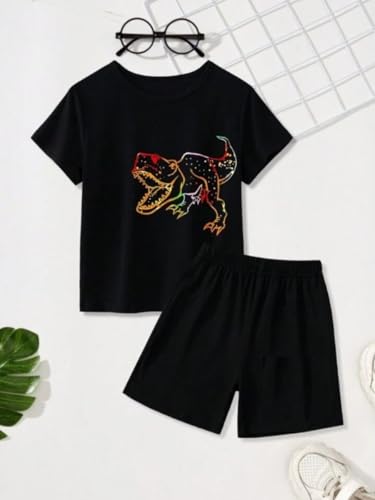 Image of THIIYA KIDS Boys Cotton Co-Ord Set | Printed T-Shirt & Shorts | Soft Comfortable Summer Wear for Kids