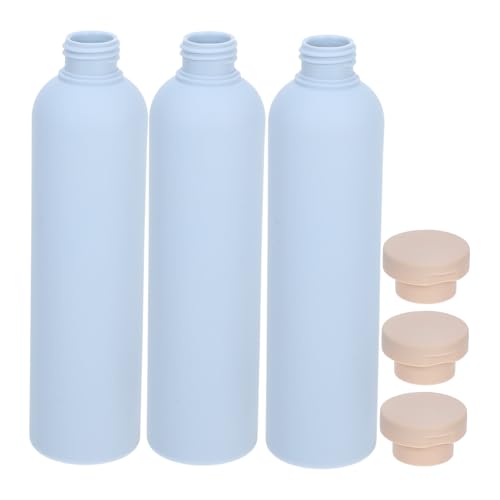 Gogogmee 3 piezas Botellas Rellenables para Viaje Envases para Champú y Loción con Tapa Abatible Plástico Duradero para Gel y Cuidado Personal