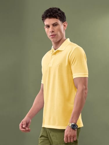 Image of Lux Nitro Mens's Cotton Polo T-Shirt | Half Sleeve Round Neck T-Shirt for Man | Solid Regular Fit