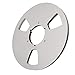 10 Inch 14 Empty Tape Reel, Easy to Use Heavy Duty Empty Disc Opening Machine Parts Aluminum Alloy Universal Recording Tape Reel for (Silver)
