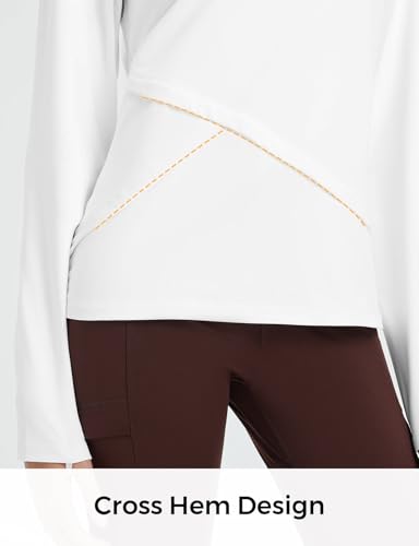 baleaf Women's Thermal Tops Long Sleeve Fleece Running Shirts Thumbhole Cold Weather Winter Gear Workout Base Layer4