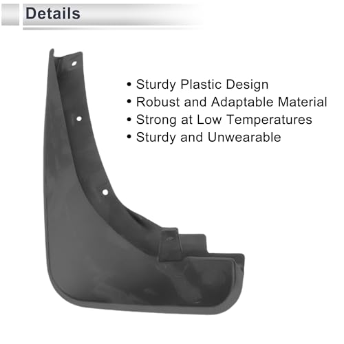 Image of X AUTOHAUX 1set Front and Rear Mud Flaps Splash Guards Mud Guards for Infiniti EX25 2008-2017 W /Mount Accessories