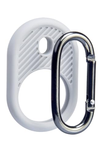 Image of M.G.R.J Shockproof Case Cover Compatible for Apple AirTag (Keychain Holder) (Grey)