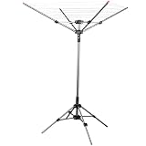 STORAGE MANIAC Outdoor Umbrella Drying Rack, 8 Lines with 82 Feet Drying Space, Steel Frame & Adjust