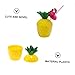 SOLUSTRE 2sets Pineapple Cups with Straws Hawaiian Party Mugs for Beach Theme Events Fun and Creative Drinkware Random Colors