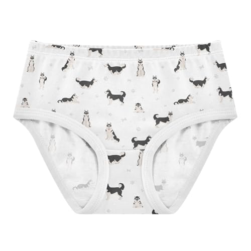 Girls' Underwear Husky Dog Cotton Stretch Comfort Toddler Panties
