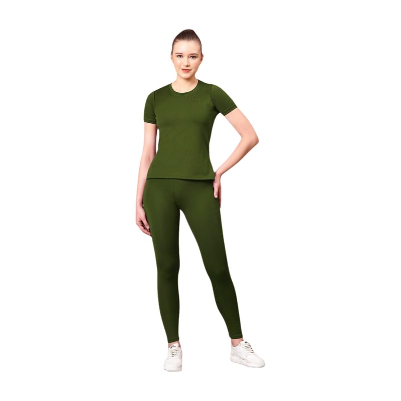 Women's Active Wear Track Suit Set Sportswear Top & Bottom Set for Women Western for Fitness & Workout Tshirt for Women Gym pants-image-49