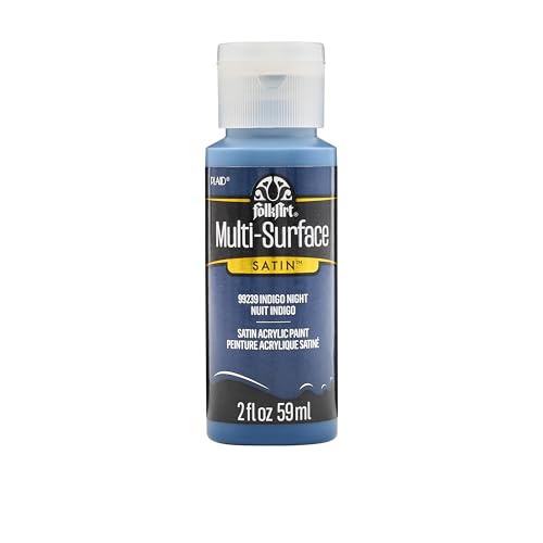 Image of FolkArt Multi-Surface Paint, 2 oz, Indigo Night 2 Fl Oz