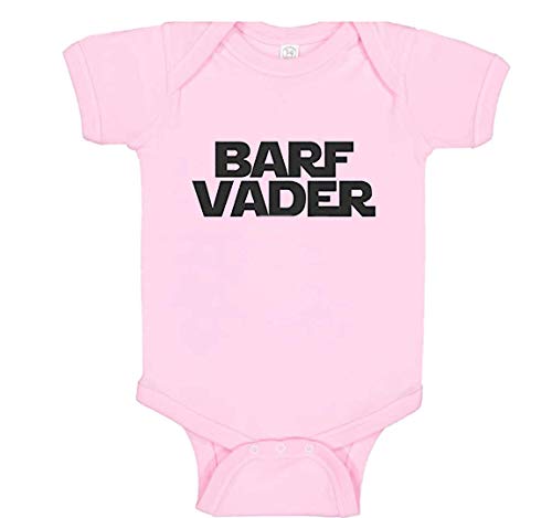 Barf Vader Baby Clothes Romper For Boy or Girl Star War and Darth Fan (Newborn, Pink)