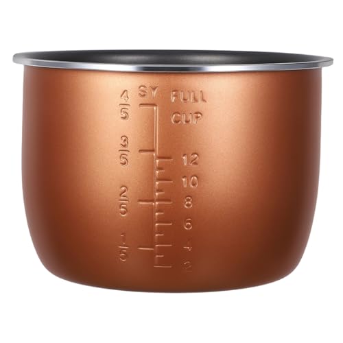 Mobestech Olla Interior de Repuesto para Arrocera Recipiente de Aleación de Aluminio Resistente y Antiadherente Distribución de Calor para Cocción Uniforme Fácil de Limpiar Compatible con