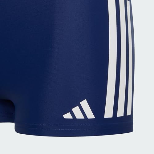 adidas Jungen 3S Swim Boxer Kids Swimwear, Dark Blue/White, 12-13 Years