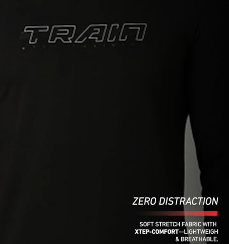 Image of XTEP Men Men's Training T Shirt with Soft Touch Comfort Stretch & Eco Friendly | Odour Control, Breathable & Lightweight Performance T Shirt