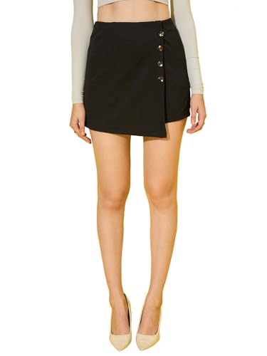 Image of Buynewtrend Cotton Blend Mini Women Versatile Skorts for Casual Wear | Girls Shorts | Above Knee Skirts