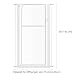unipaws 142 cm Extra Hoch Katzengitter Tür, Transparente Türgitter Katze, 75–85 cm Breite, Ohne Bohren Druckmontage, Hundegitter Wohnung für Türrahmen, Flur und Treppen (Weiß