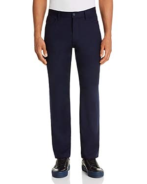 Bloomingdale's Navy Five-Pocket Wool-Blend Classic Fit Pants, US 36x322