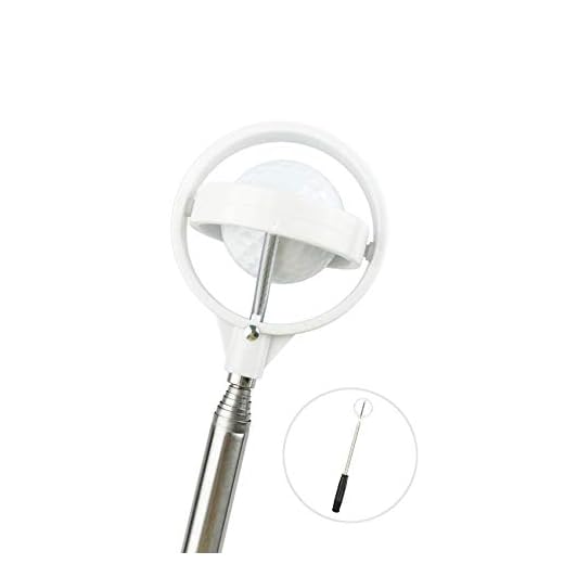 ELVES Golf Ball Retriever for Water,Telescopic Stainless Golf Ball Pick Up with Automatic Locking Scoop,Retractable Longest Length 79inch | Ball Retriever Grabber Claw Sucker Accessories Tool