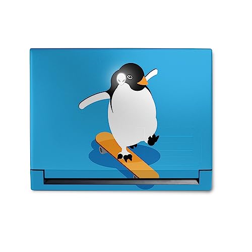 Image of MightySkins Skin Compatible with Alienware M18 R1 (2023) Full Wrap Kit - Skater Penguin | Protective, Durable, and Unique Vinyl Decal wrap Cover | Easy to Apply & Change Styles | Made in The USA