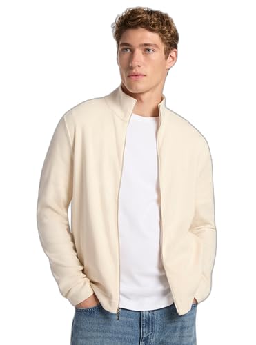 Michael Kors Men's Ribbed Knit Mock Neck Full Zip - Main Image