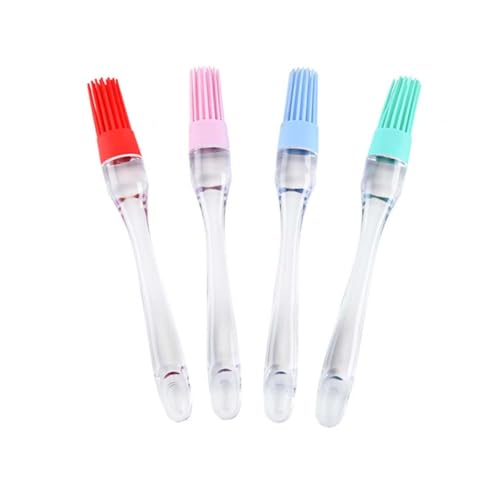 VICASKY 4pcs Silicone Cooking Brush Versatile Bbq and Baking Tools for Grilling Roasting and More Random Colors High Performance Easy to Use Compact Kitchen Accessories