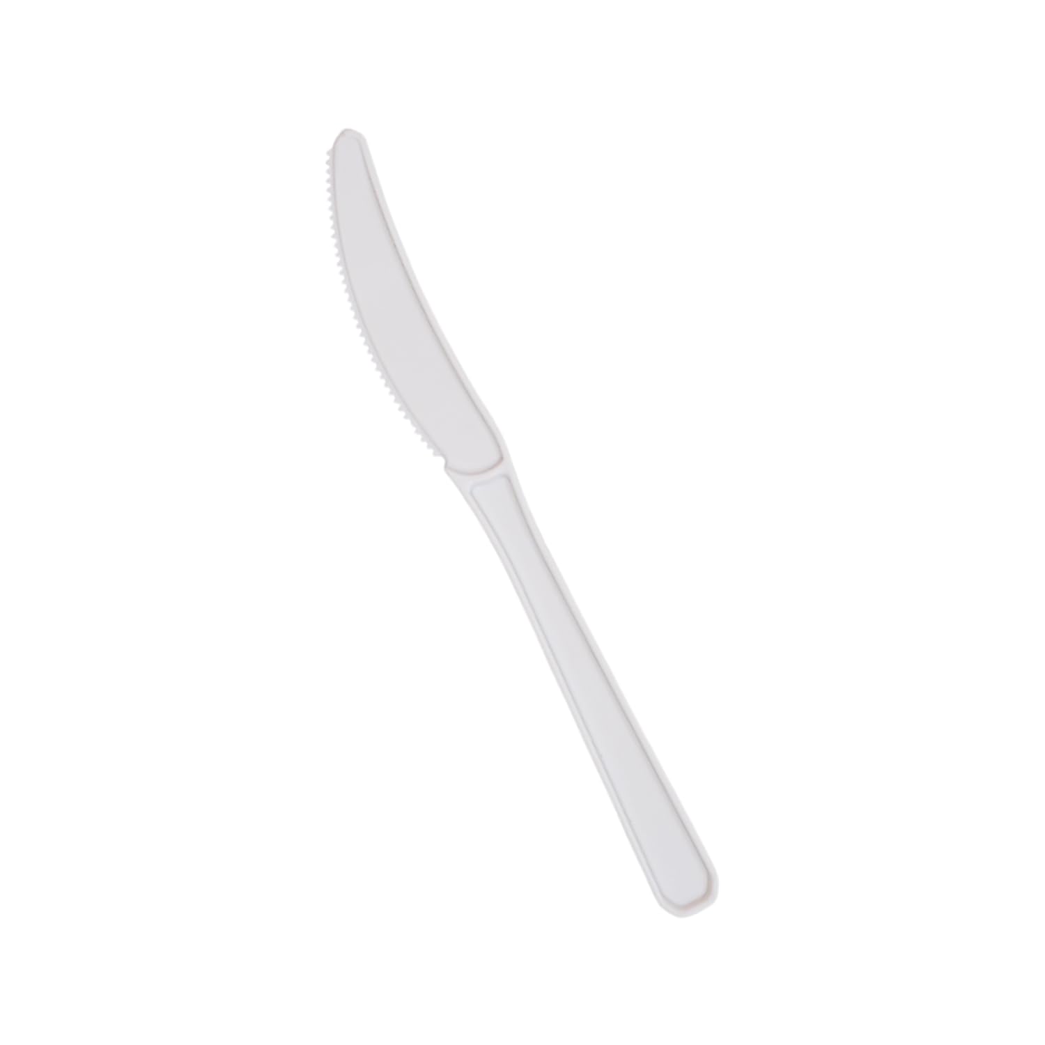 Pack of 250 Heavy White Plastic Knife Durable Disposable Cutlery Ideal for Catering Takeaway Events Sleek Design Bulk