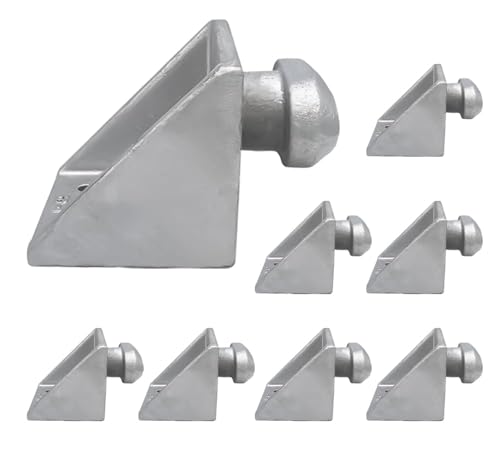 Image of Mytee Products Shipping Containers Side Twist Lock - Hot Dipped Galvanized Steel - Used for Connecting Containers Placed into Position (8 Pack)