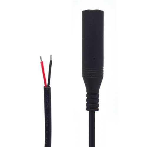 Cable 6.35mm Macho a Cable Abierto 0.3 m 2PCS miniatura 5