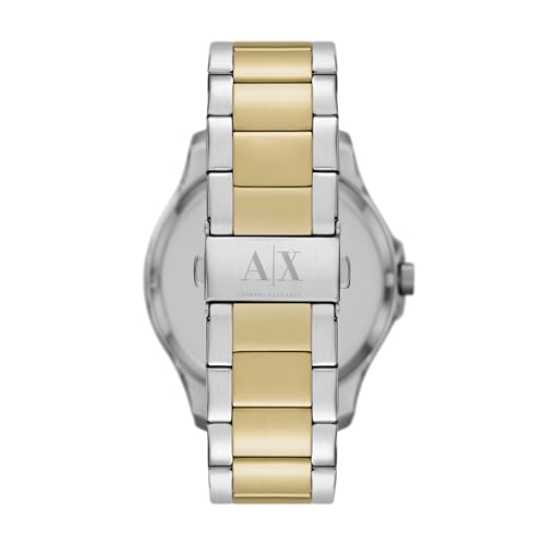 Armani Exchange Stainless Steel Analog Black Dial Men Watch-Ax2453, Multi-Color Band