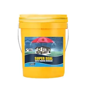 Super Seal 4Ltr Water proofing Membrane,Flexible, Micro Fibre Reinforced Waterproofing and Heat Reflective Coating System for roof slabs and terraces, siddhi vinayak Construction Chemical pvt.ltd.