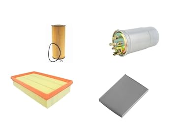 AOQ - KIT TAGLIANDO 4 FILTRI COMPATIBILE CON AU A3 TDI, GOLF IV TDI, TOLEDO TDI, OCTAVIA TDI da '98>'10