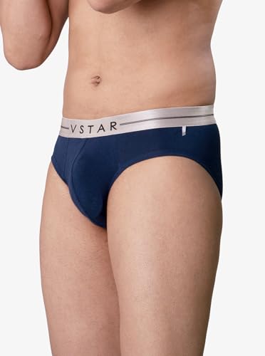 Image of VSTAR SG 04 Men's Cotton Elastane Brief with Metallic Waistband