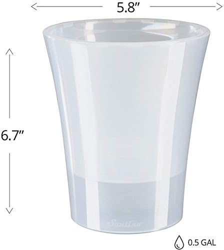 Miniatura 2 de Gardenera ARTE-DEA - Maceta de riego automático transparente de 5.8 pulgadas, maceta de interior para todas las plantas de casa, flores y orquídeas