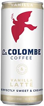 La Colombe Vanilla Draft Latte - 9 Fl. Oz. 4 Pack - 100% Arabica, Single-Origin, Brazilian Cold Brew Coffee with Lactose-Free Foamy Milk, Premium Coffee On the Go, 115mg Natural Caffeine