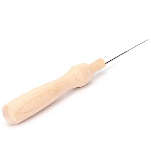 Kits de feltro de agulhas, feltro de lã, cabo de madeira com 8 agulhas Metal duro e resistente confo