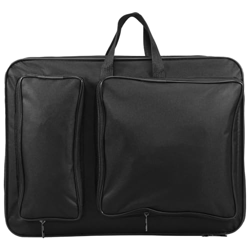 WHSUNVO A3 Artist Portfolio Storage Bag 8K Waterproof A3 Art Portfolio Carry Case Bag Portable Canvas Painting Pad Shoulder Bag Drawing Board Backpack Sketch Pad Bag for Art Portfolio(black)