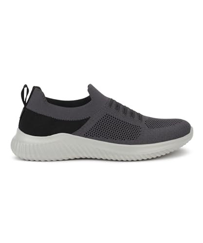 Image of Aqualite Colourblock Slip-on Casual Shoes| Walking Shoes for Men (Grey), UK 10