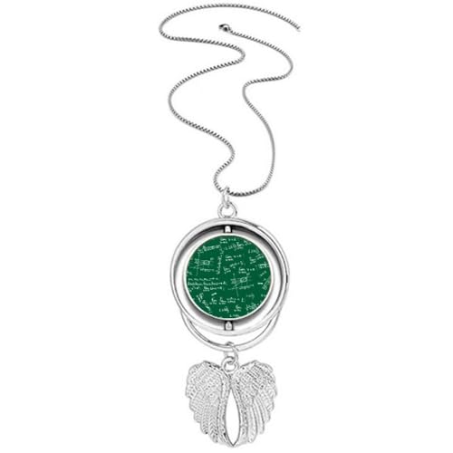 Collier ailes d'ange et mathématiques, le cadeau idéal pour diplômés en sciences