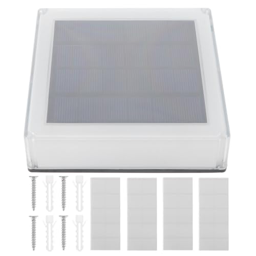 Lampadaire solaire pour clôture Ciieeo étanche et réglable 6000K-3000K