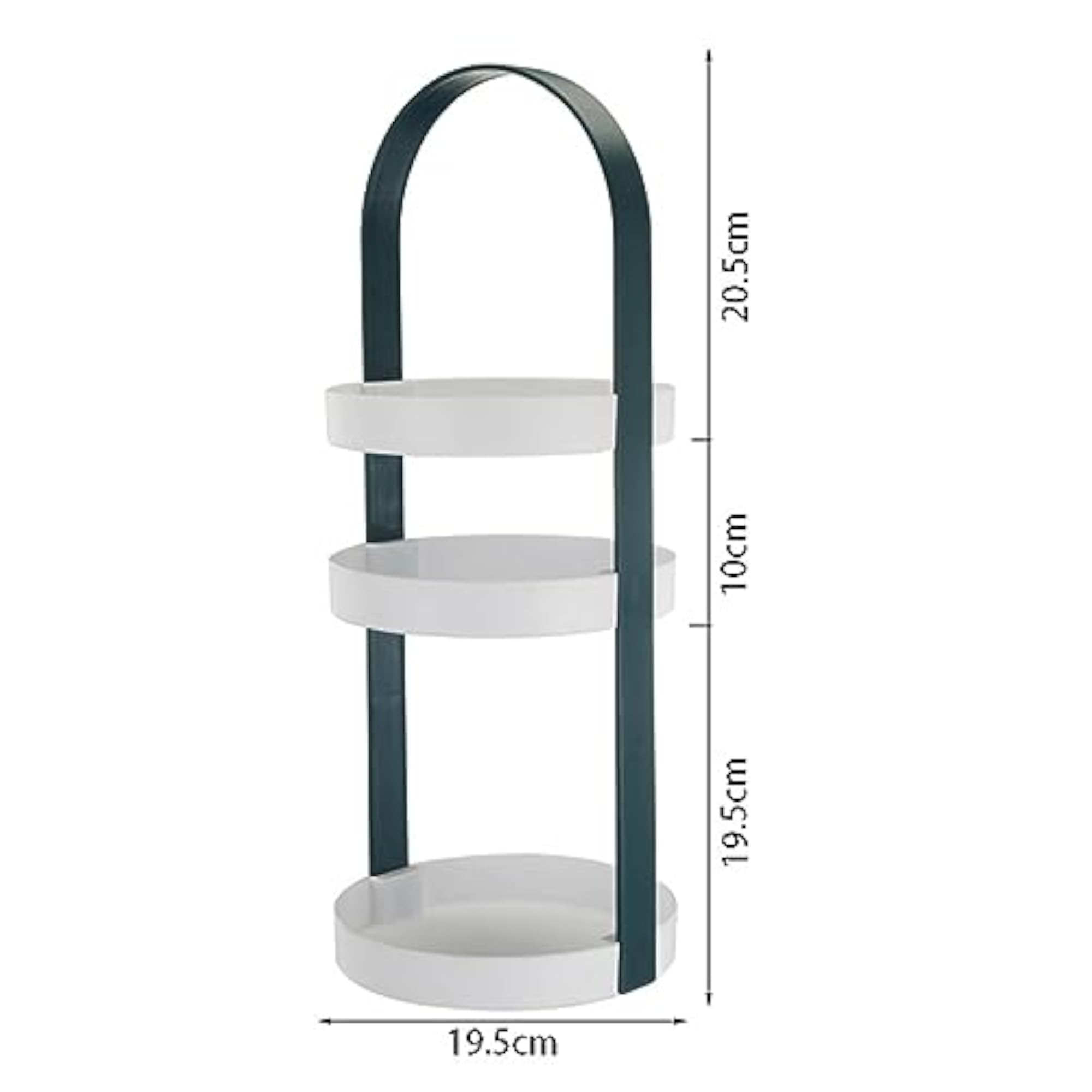 3 Layer Multiuse Corner Storage Shelf, Dark Green