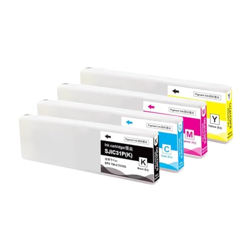 Cartouche d'encre TM-C7500 SJIC31P-K noire pour imprimante étiquette couleur C7520