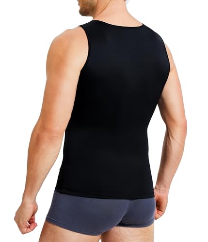 TAILONG Compression Shirt Men Shapewear Slimming Body Shaper Vest Compression Tank Top Undershirt
