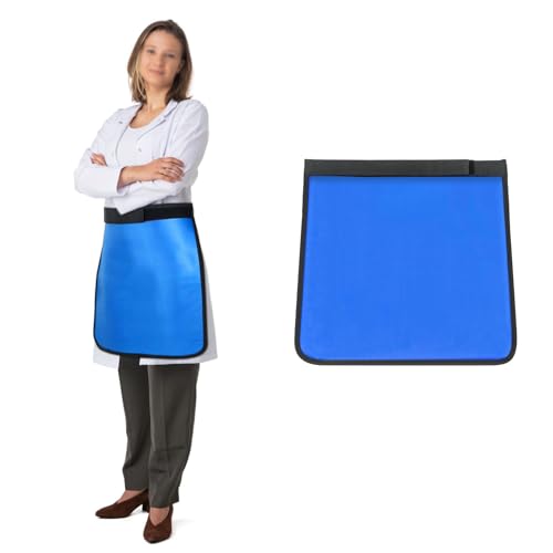MIMODA Lead Apron Half Lead Apron for X-Rays 0.5mmpb Equivalency X-Ray Protective Radiation Square Cover 45 * 45cm
