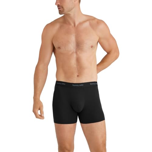 Image of Tommy John Men's Luxe Modal 6 inch Boxer Brief Underwear 3-Pack