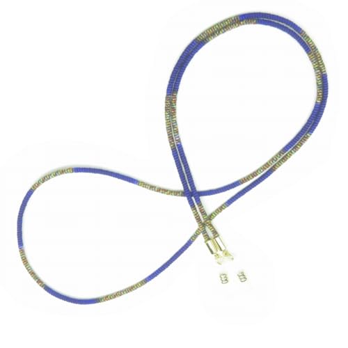 【伊賀くみひも】 メガネチェーン(絹100%) 軽量 3g 伝統工芸品 日本製 正絹 シルク 伝統的工芸品 色選択可 (紫) FK009-008v8（Amazon）