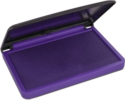 MaxMark Large Purple Stamp Pad - 2-3/4" by 4-1/4" - Premium Quality Felt Pad