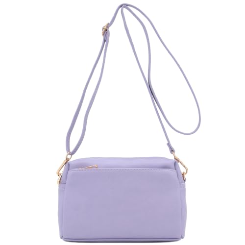Image of FashionPuzzle Triple Zip Small Crossbody Bag